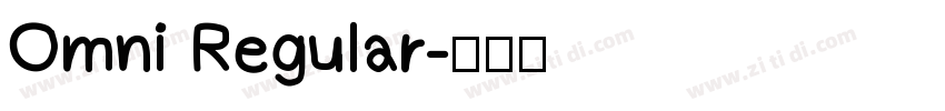 Omni Regular字体转换